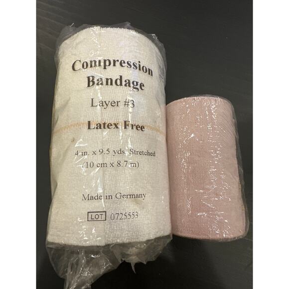 Set of 2 - New Sealed in Original Packaging Compression Bandages
White Tan - Picture 1 of 5